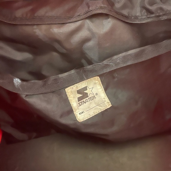 𝅺ATLANTA Hawks NBA vintage Starter bag duffel weekender retro 90s 80s rare - Picture 4 of 15